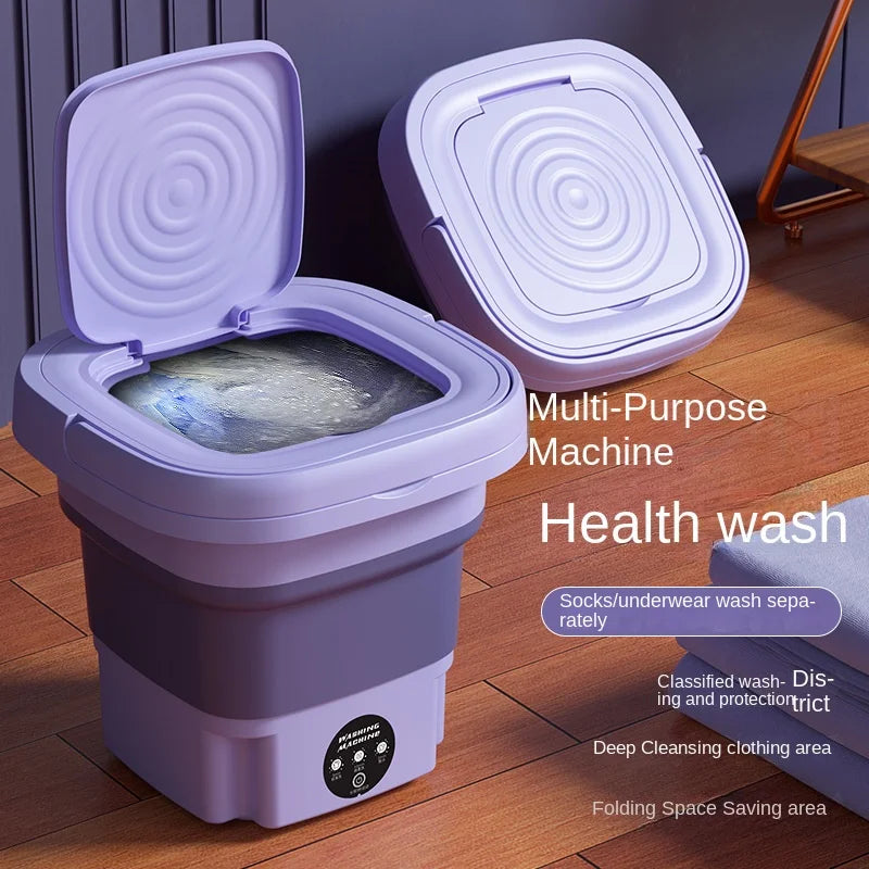 Folding Washing Machine Bucket for Clothes Socks Underwear