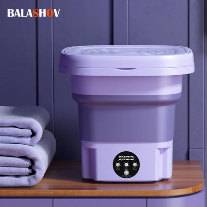 Folding Washing Machine Bucket for Clothes Socks Underwear